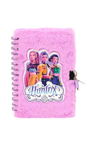 GIMSA K-pop Vânătorii de Demoni Hunterx agendă de pluș cu lacăt și pix cu 6 c...