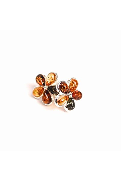 craftmystic Cercei Argint 925 cu Chihlimbar Forma Floare - Eleganta si Protectie