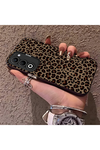 CHICASELUX Oppo A5 4G/5G Uyumlu Klasik Leopar Desenli Kılıf, Yüksek Kaliteli ...