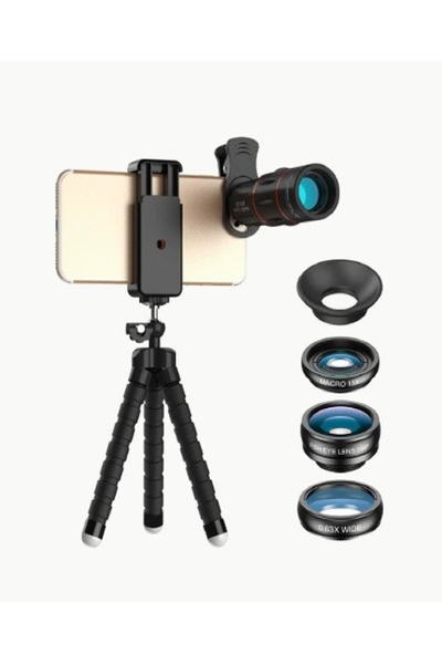 18X Telefoto 4'ü 1 Arada Lens Kiti
