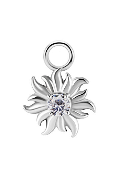 Crazy Needles Amulete - CoCr NF - soare - zirconiu alb PREMIUM - argint - D-054
