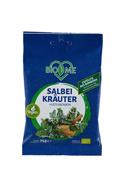 BIO loves Me Bomboane organice cu salvie, 75g