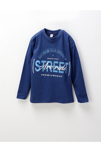 MiniKids Bluza subtire Street Ride, bleumarin
