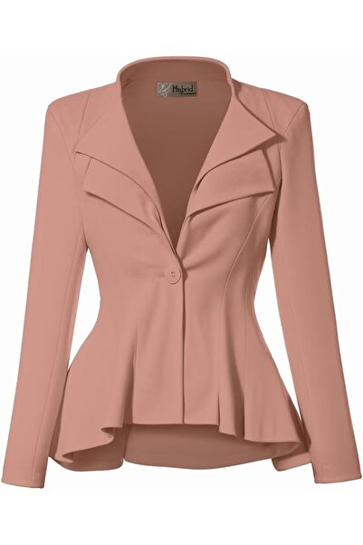 Hybrid & Company womens Classic Classic | Classic peplum silhouette, double l...
