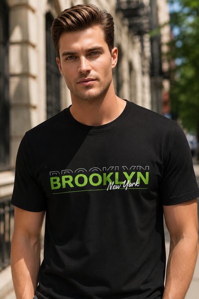 Generic Brand Oversize White T-Shirt Brooklyn New York