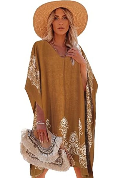 Moss Rose Women's Beach Cover up Swimsuit Kimono Cardigan with Bohemian Flora...
