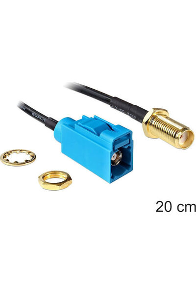 DELOCK Καλώδιο SMA θηλυκό - SMA θηλυκό 0,20μ (88583) 1 τεμάχιο