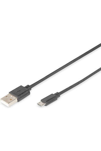 Digitus Καλώδιο USB 2.0 σε micro USB, τυπικό, 1,8μ (DB-300127-018-S)