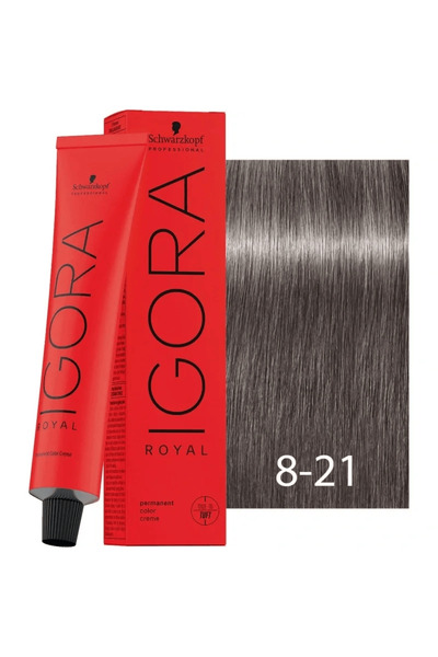 schwarzkopf professional صبغة شعر ايغورا رويال 8-21 أشقر فاتح دخاني رمادي من ...