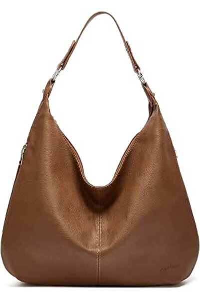GENERAL Hobo Bags for Women Soft PU Leather Slouchy Bag Shoulder Purse with Z...