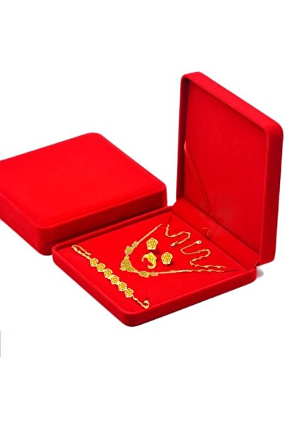 GENERAL TIKIYOGI Jewelry Set Velvet Box Necklace Earring Ring Necklace Bracel...