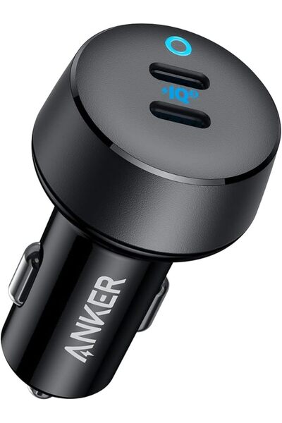 Anker Stuy شاحن سيارة أنكر USB-C، محول طاقة من النوع C ثنائي المنافذ بقوة 40 ...