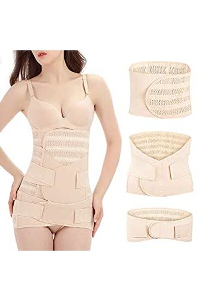 GENERAL 3 in 1 Postpartum Belt - Breathable Postpartum Recovery Postnatal Cor...