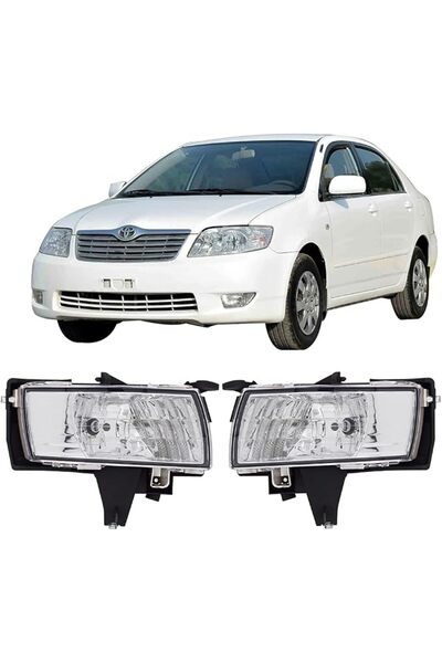Thunder 2006-2005 Corolla Fog Lights CLEAR 2 Piece TY052