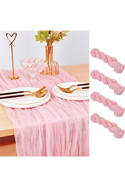 GENERAL Joanlody Blue Cheesecloth Table Runner 10Ft Rustic Gauze Tablecloth B...