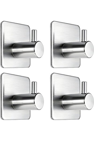 Fotosnow Black Adhesive Towel Hooks Heavy Duty Stick on Wall Hooks Shower Hoo...