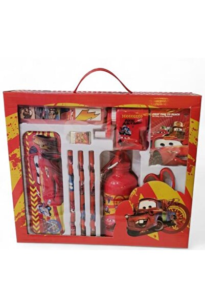 Toybox مجموعة أدوات مكتبية ديزني كارز ماكوين للأولاد، طقم مستلزمات مدرسية