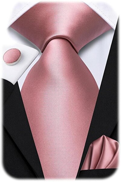 Dubulle Mens Paisely Silk Tie for Men Necktie and Pocket Square Set
