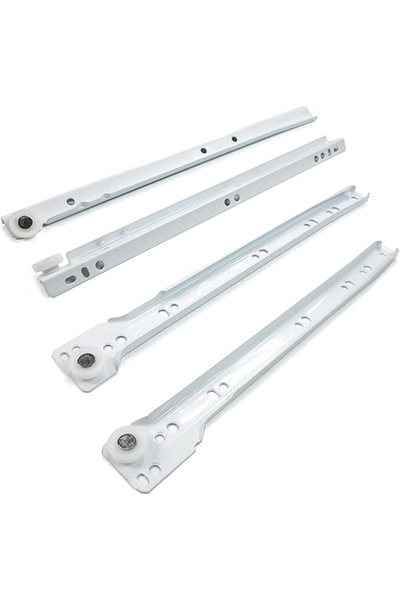 Duravel 20 Inch Cabinet Rails Drawer Track Slides for Computer Tables and Clo...