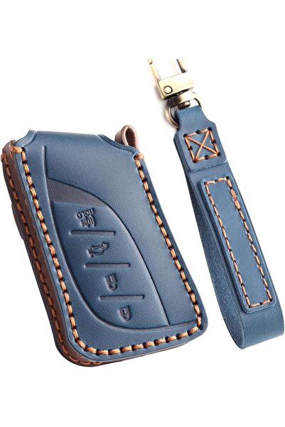 GENERAL Leather Car Key Fob Cover for 2021-2023 Lexus ES RX Compatible with N...