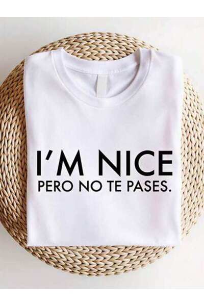 23ERVA Summer Outfit Women, I'M NICE PERO NO TE PASES T-Shirts, Funny, Vintag...
