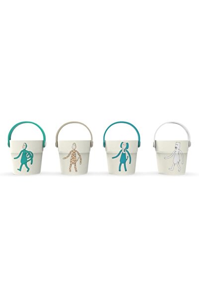 Matchstick Monkey , Bathtime Buckets, Antimicrobial Baby Bath Toy, Easy to Gr...