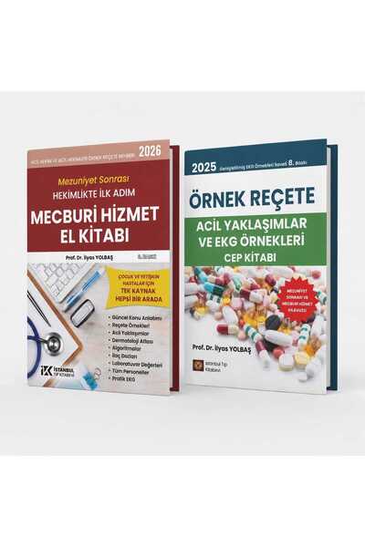 İstanbul Tıp Kitabevi Örnek Reçete Acil Yaklaşımlar ve Ekg Örnekleri Cep Kita...