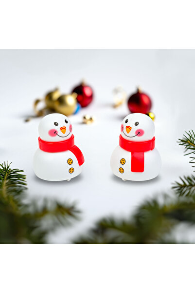 Alista Home Figurină de Crăciun, model om de zăpadă, mecanism pull-back, 6x5x...