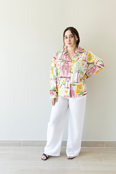 LINELLE Multi-Print Wide-Leg Co-Ord Set