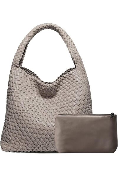GENERAL Woven Bag Purses and Handbags, Woven Vegan Leather Bag For Women, Wov...
