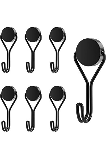 Morvena Picks Cârlige magnetice Set de 6 cârlige magnetice negre, foarte pute...
