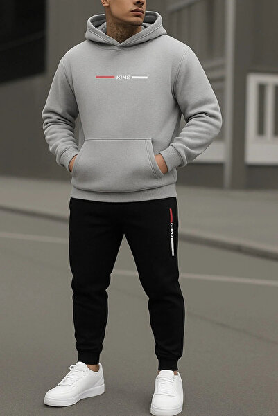 PAVRO Sweatshirt Tracksuit Set Oversize Shaped Comfortable Fit High Quality F...