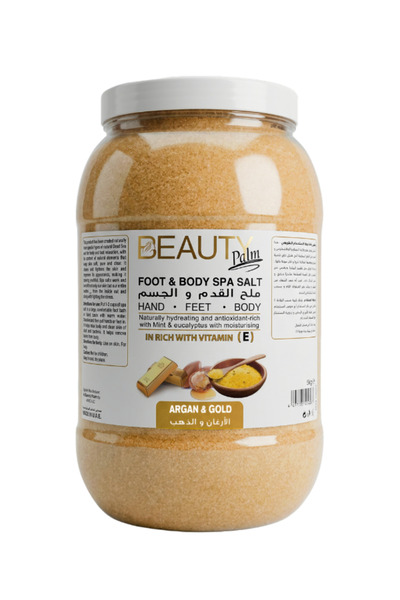 Beauty Palm Foot & Body Spa Salt 5kg - Argan & Gold, Fine