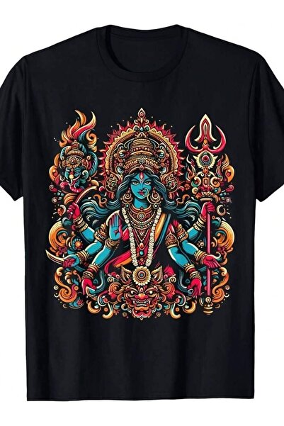 2BIR Men'S Women'S Kali Goddess Of Death 220gsm Heavyweight Pure Retro Spirit...