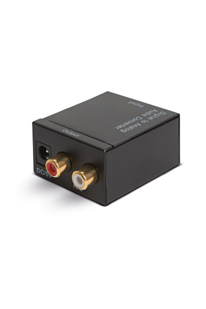 Alista Home Convertor Audio Digital-Analogic Toslink / S-PDIF la 2×RCA, DAC S...