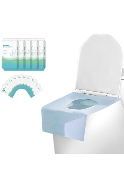 GENERAL Toilet Seat Cover Disposable, 50 Pcs Waterproof Toilet Sticker Indivi...