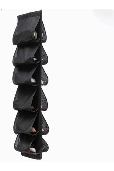 GENERAL Shoe bag 12 grid Hanging shoe storage bag Three dimensional hanging s...