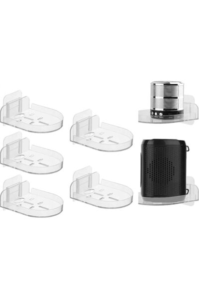 NALACAL 5 Pcs Acrylic Small Wall Shelf, Surveillance Bracket with Adhesive, M...