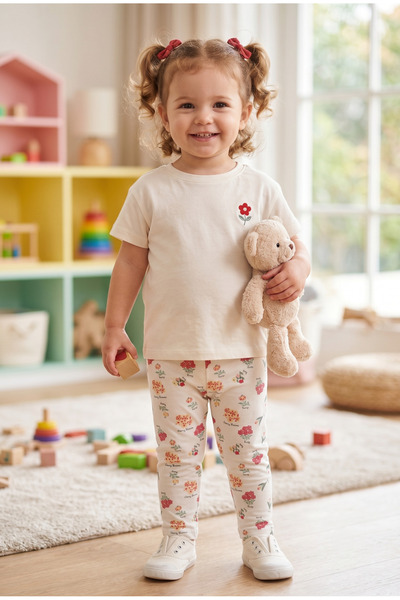 Fuar Baby Cotton Flexible Baby and Kids Tights - 9 Months - 5 Years