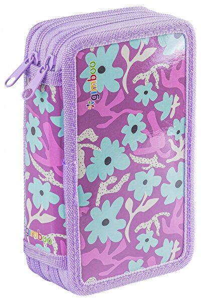 MC Micostore Penar școlar GIMBOO cu accesorii, 2 compartimente, Jumbo Flowers...
