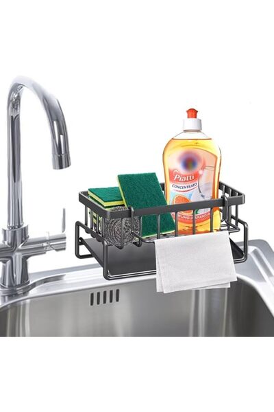 Chielor Kitchen Sink Caddy Organizer, Sponge Holder for Kitchen Sink Organize...