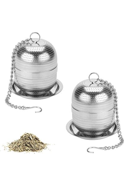 EXCEFORE Tea Infuser Strainer, 2Pcs Stainless Steel Tea Strainers for Loose T...