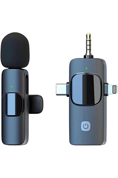 GENERAL Wireless Lavalier Microphone 3in1+1mic (K15) for Podcast, Video Recor...