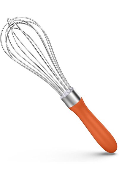 U-Taste Egg Whisk with 12 High Flex Wires for Wisk (30.6cm,Black) | 18/10 Sta...