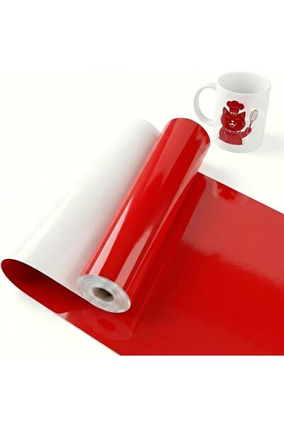 Generic Brand Red permanent vinyl sticker for all Cricut engraving machines, ...