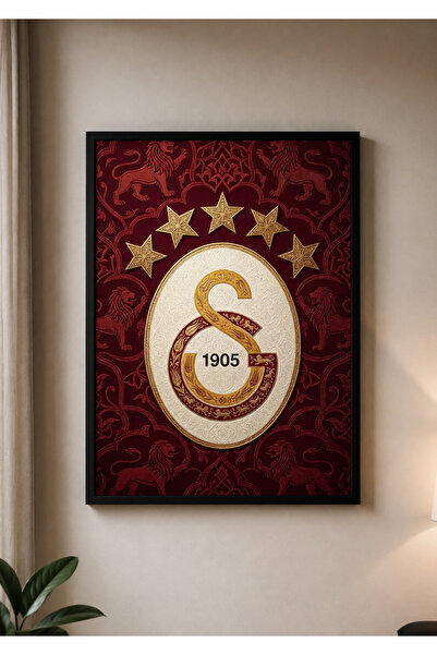 Zuma Studio Galatasaray 1905 Dekoratif Duvar Tablosu | Siyah Çerçeveli Taraft...