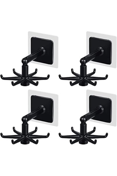 Tazweeq 4Pcs Hanging Utensil Holder Hooks,Kitchen Utensil Hanger, Wall-Mounte...