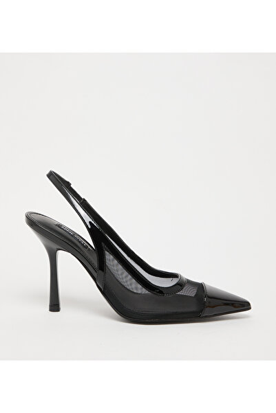 Nine West صندل نسائي أسود بسيط