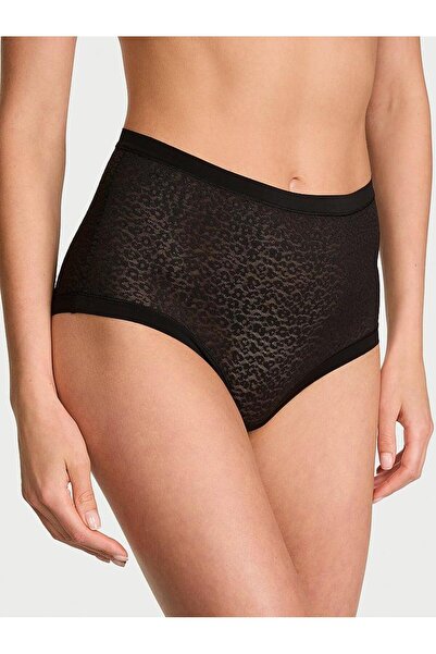 Victoria's Secret Laser-Cut Leopard Lace Brief Panty