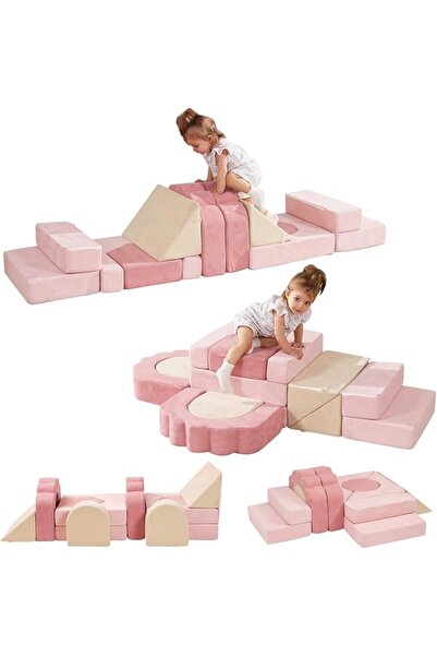 GENERAL Foam Climbing Toys for Toddlers, 13 Piece Climbing and Crawling Activ...
